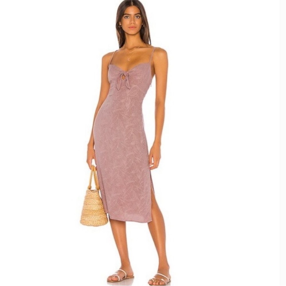 L*SPACE Amanda Dress Midi Tie Front